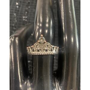 Pandora princess Tiara ring silver 925 size 7